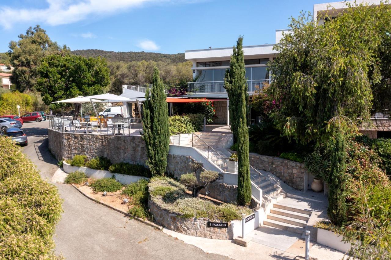 Hotel Les Eucalyptus Porto-Pollo Eksteriør billede